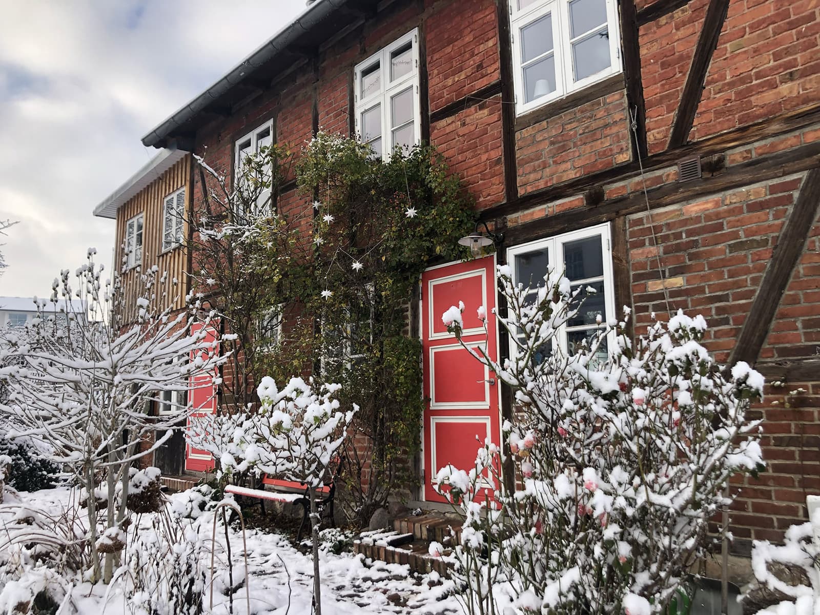 Kutscherhaus im Winter